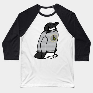 Penguin Loves Christmas Sweaters Baseball T-Shirt